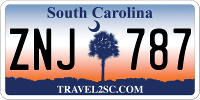 SC license plate ZNJ787