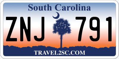 SC license plate ZNJ791