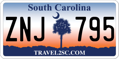 SC license plate ZNJ795