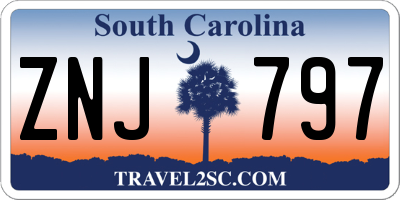 SC license plate ZNJ797