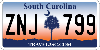 SC license plate ZNJ799