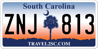 SC license plate ZNJ813