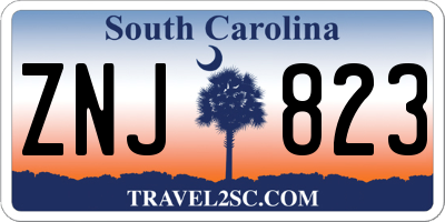 SC license plate ZNJ823