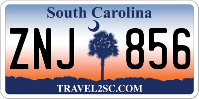 SC license plate ZNJ856