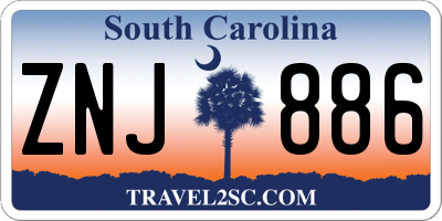 SC license plate ZNJ886