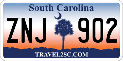 SC license plate ZNJ902