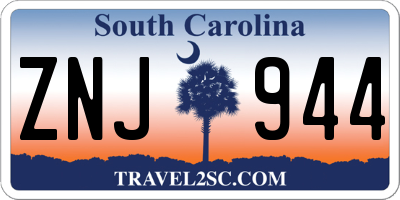 SC license plate ZNJ944