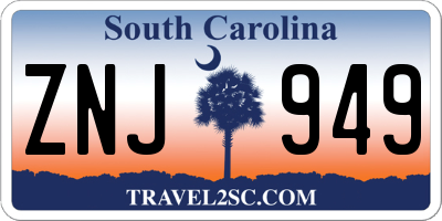 SC license plate ZNJ949