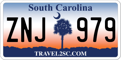SC license plate ZNJ979