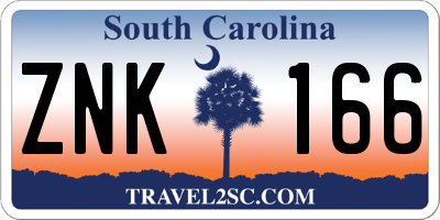 SC license plate ZNK166