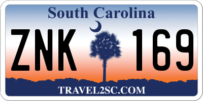 SC license plate ZNK169
