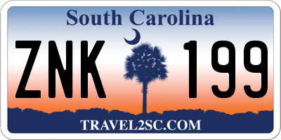 SC license plate ZNK199