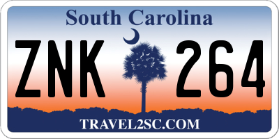 SC license plate ZNK264