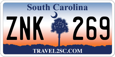 SC license plate ZNK269