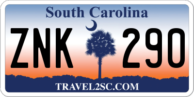 SC license plate ZNK290