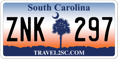 SC license plate ZNK297