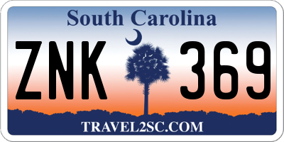 SC license plate ZNK369