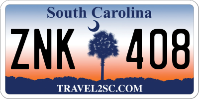SC license plate ZNK408