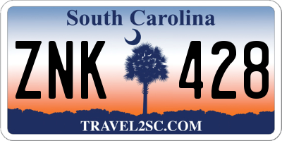 SC license plate ZNK428