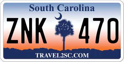 SC license plate ZNK470