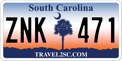 SC license plate ZNK471