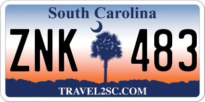SC license plate ZNK483