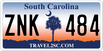 SC license plate ZNK484