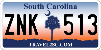 SC license plate ZNK513