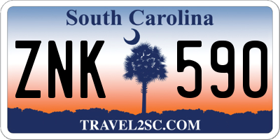 SC license plate ZNK590