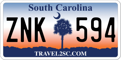 SC license plate ZNK594