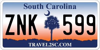 SC license plate ZNK599