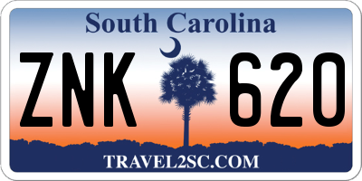 SC license plate ZNK620