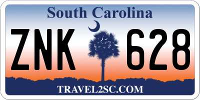 SC license plate ZNK628