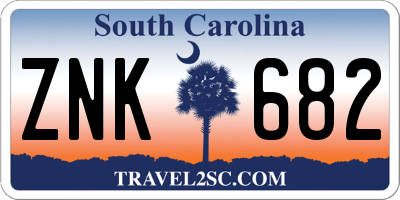SC license plate ZNK682