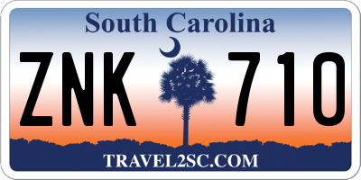 SC license plate ZNK710