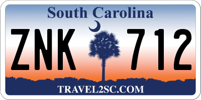 SC license plate ZNK712