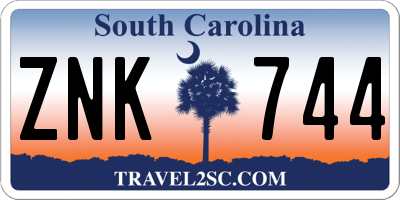 SC license plate ZNK744