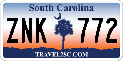 SC license plate ZNK772