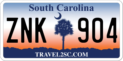 SC license plate ZNK904