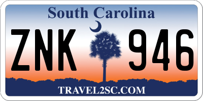 SC license plate ZNK946