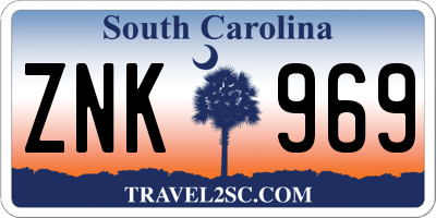 SC license plate ZNK969
