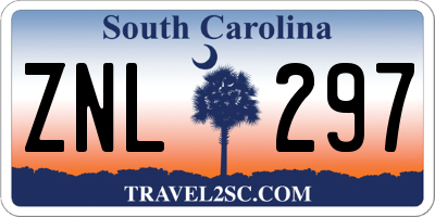SC license plate ZNL297