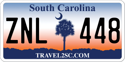 SC license plate ZNL448