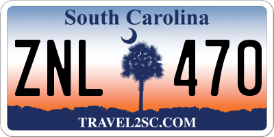 SC license plate ZNL470