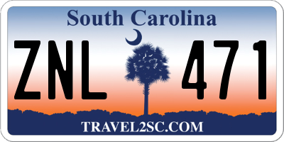 SC license plate ZNL471