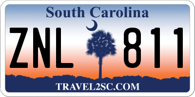 SC license plate ZNL811