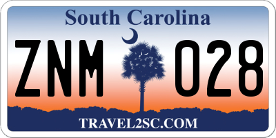 SC license plate ZNM028
