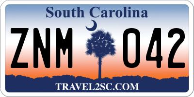 SC license plate ZNM042