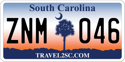 SC license plate ZNM046
