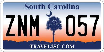 SC license plate ZNM057